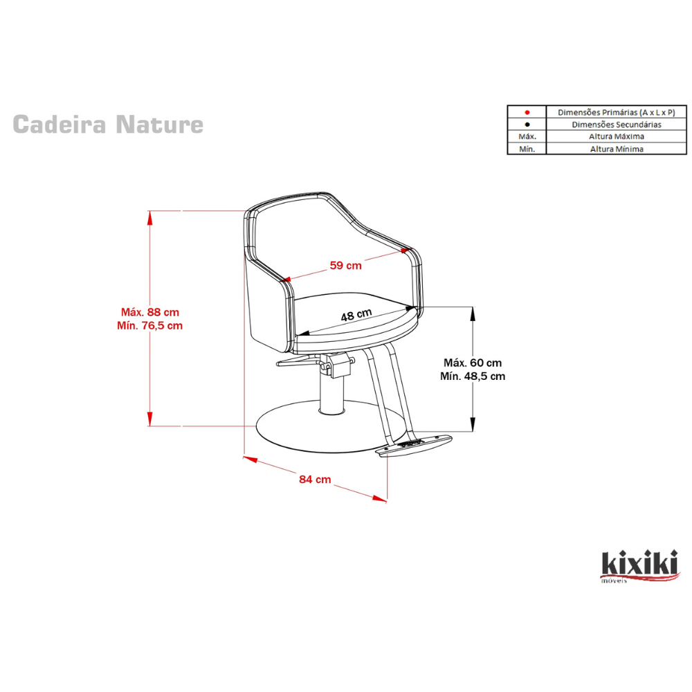 Cadeira Nature Base Redonda Lâmina Madeira